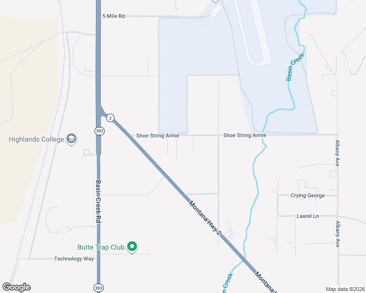 map of restaurants, bars, coffee shops, grocery stores, and more near 144 Shoe String Annie in Butte-Silver Bow