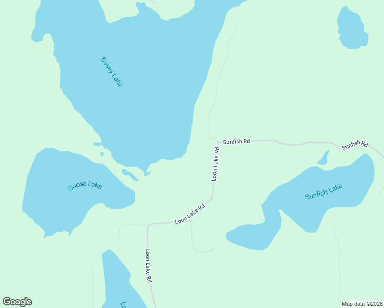 map of restaurants, bars, coffee shops, grocery stores, and more near N8405 Loon Lake Road in Spooner