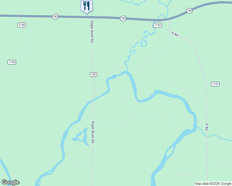 map of restaurants, bars, coffee shops, grocery stores, and more near N15671 Evergreen Drive in Park Falls