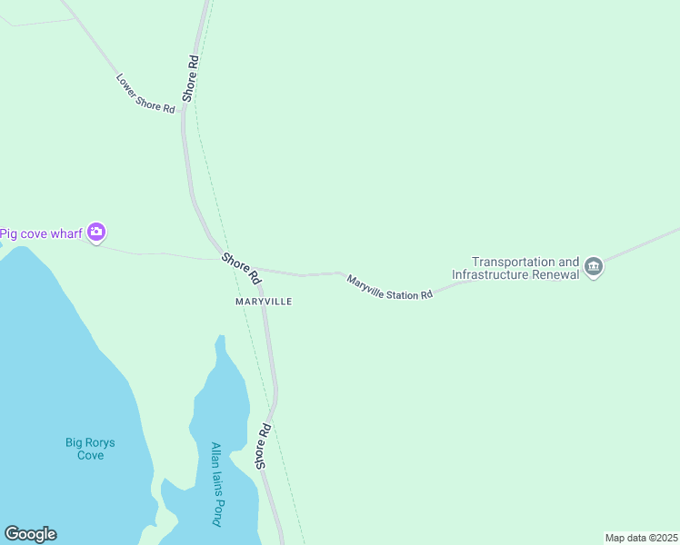 map of restaurants, bars, coffee shops, grocery stores, and more near Shore Road in Inverness County