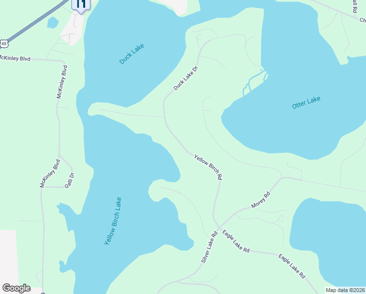 map of restaurants, bars, coffee shops, grocery stores, and more near 1746 Yellow Birch Road in Eagle River