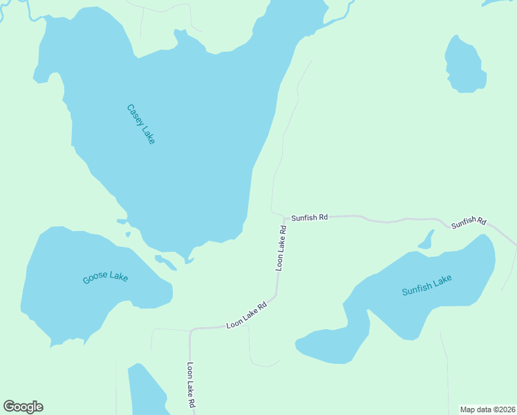 map of restaurants, bars, coffee shops, grocery stores, and more near N8405 Loon Lake Road in Spooner