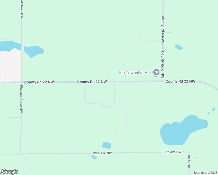 map of restaurants, bars, coffee shops, grocery stores, and more near 6043 County Road 22 Northwest in Garfield
