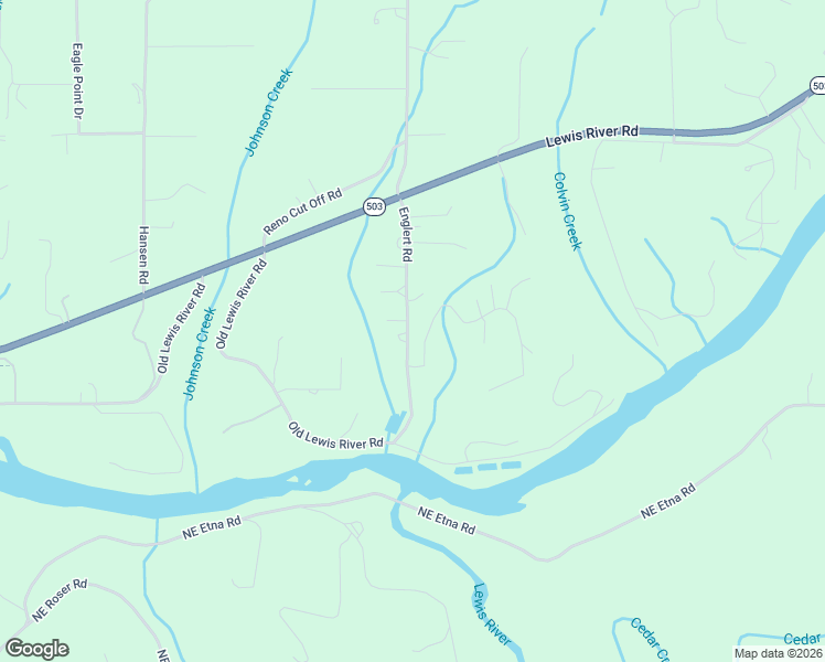 map of restaurants, bars, coffee shops, grocery stores, and more near 201 Englert Road in Woodland