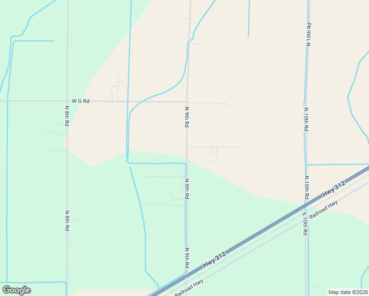 map of restaurants, bars, coffee shops, grocery stores, and more near 2180 North 9th Road in Worden