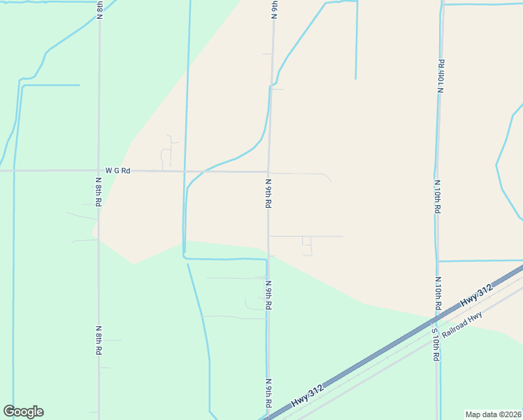 map of restaurants, bars, coffee shops, grocery stores, and more near 2180 North 9th Road in Worden