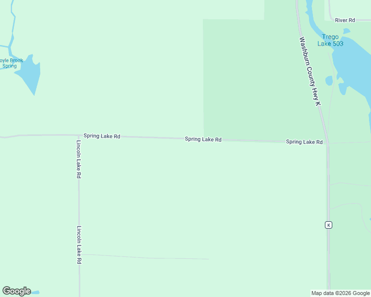 map of restaurants, bars, coffee shops, grocery stores, and more near Spring Lake Road in Trego