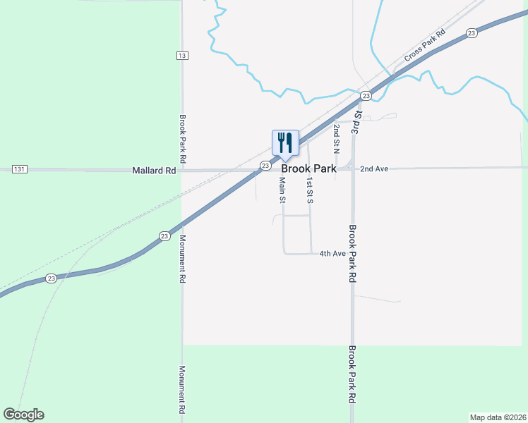 map of restaurants, bars, coffee shops, grocery stores, and more near 218 Main Street in Brook Park