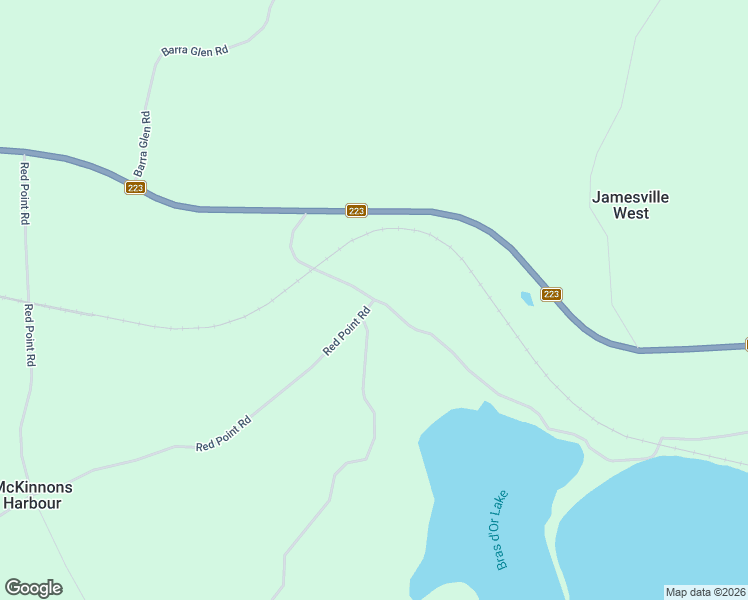 map of restaurants, bars, coffee shops, grocery stores, and more near Red Point East in Victoria County