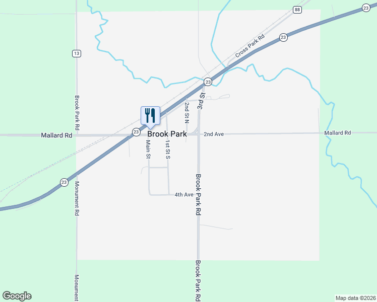map of restaurants, bars, coffee shops, grocery stores, and more near in Brook Park