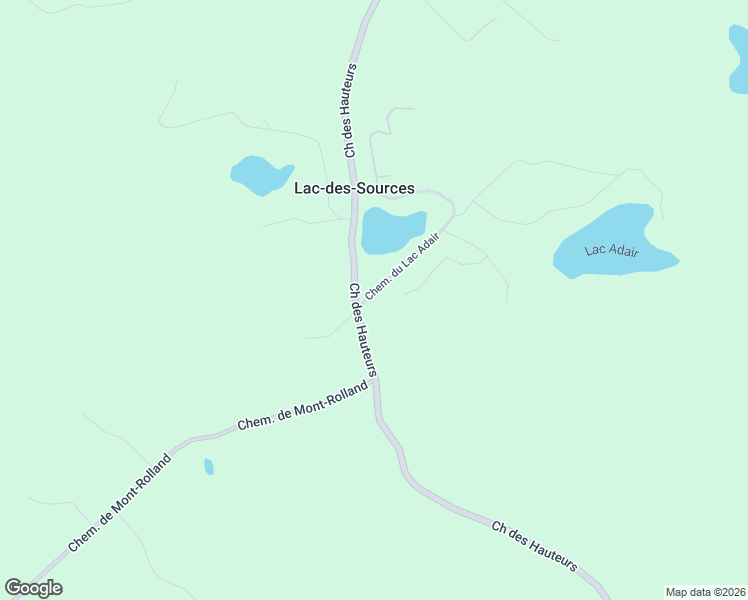 map of restaurants, bars, coffee shops, grocery stores, and more near 5 Chemin du Lac Adair in Saint-Hippolyte