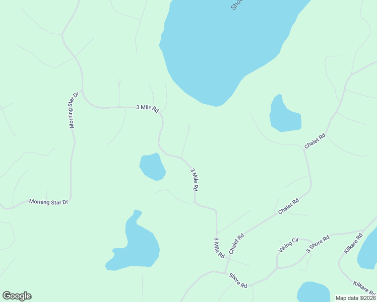 map of restaurants, bars, coffee shops, grocery stores, and more near 28475 3 Mile Road in Danbury