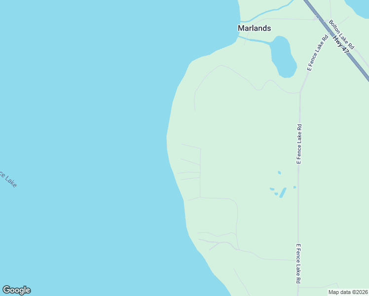 map of restaurants, bars, coffee shops, grocery stores, and more near 2095 Hershey Lane in Minocqua