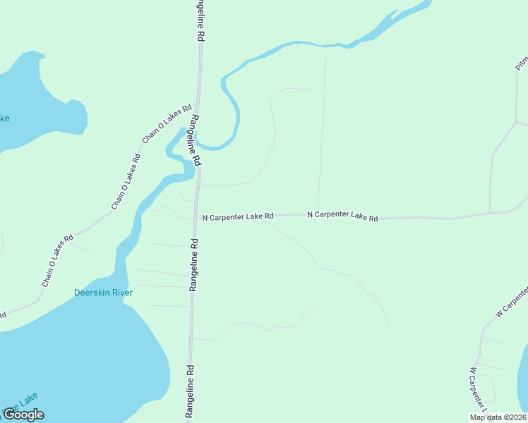 map of restaurants, bars, coffee shops, grocery stores, and more near 3542 North Carpenter Lake Road in Eagle River