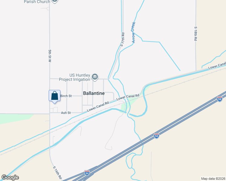 map of restaurants, bars, coffee shops, grocery stores, and more near 1679 Birch Street in Ballantine