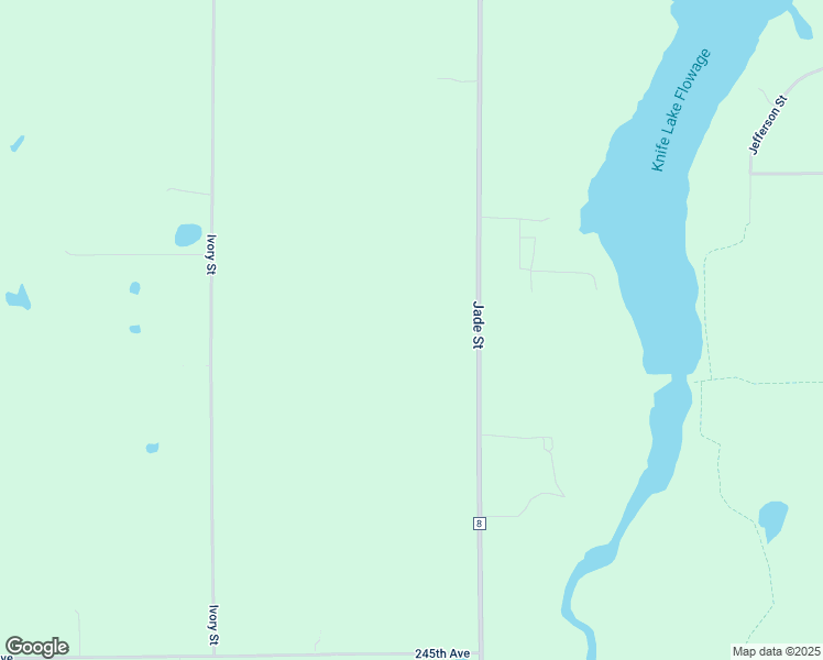 map of restaurants, bars, coffee shops, grocery stores, and more near 2509 Jade Street in Mora