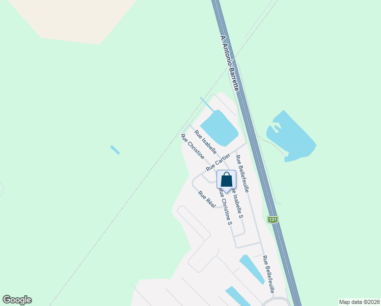 map of restaurants, bars, coffee shops, grocery stores, and more near 119 Rue Christine in Lavaltrie