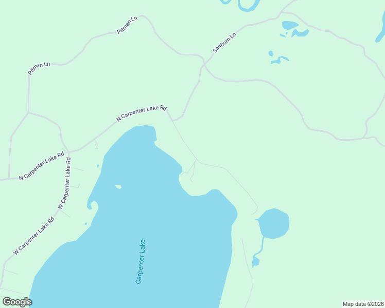 map of restaurants, bars, coffee shops, grocery stores, and more near 3199 North Carpenter Lake Road in Eagle River