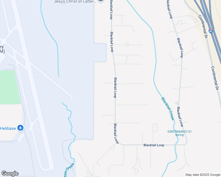 map of restaurants, bars, coffee shops, grocery stores, and more near 3499 Blacktail Loop in Butte