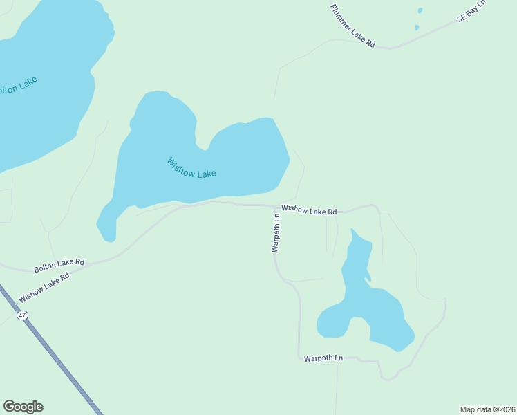 map of restaurants, bars, coffee shops, grocery stores, and more near 12388 Wishow Lake Lane in Minocqua