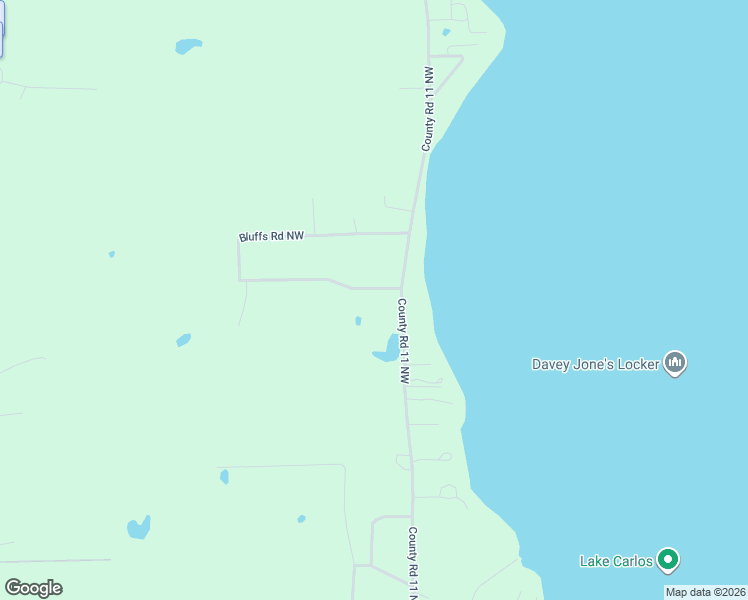 map of restaurants, bars, coffee shops, grocery stores, and more near 220 Bluffs Road Northwest in Alexandria