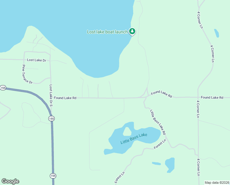 map of restaurants, bars, coffee shops, grocery stores, and more near 7954 Found Lake Road in Saint Germain