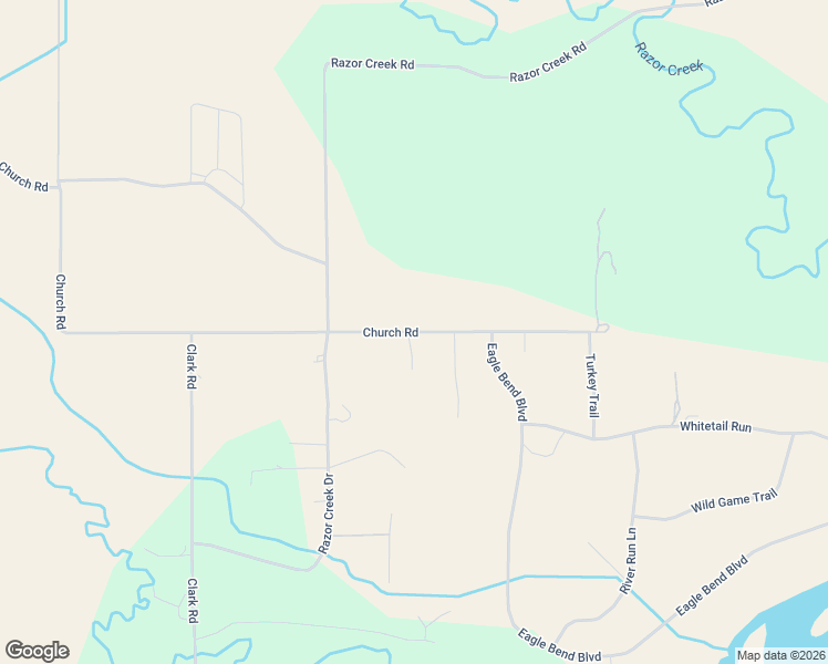 map of restaurants, bars, coffee shops, grocery stores, and more near 7121 Church Road in Shepherd