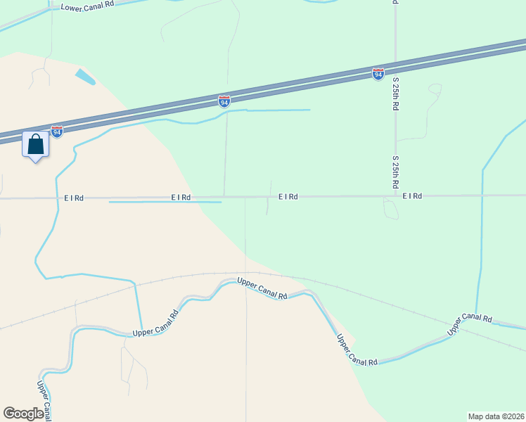 map of restaurants, bars, coffee shops, grocery stores, and more near 2419 East I Road in Ballantine