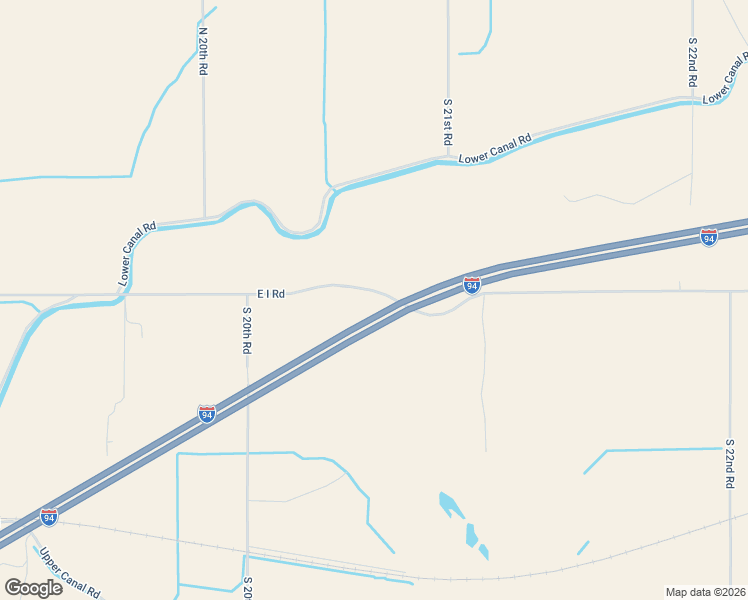 map of restaurants, bars, coffee shops, grocery stores, and more near 2055 East I Road in Ballantine