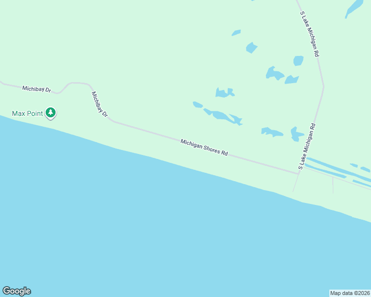 map of restaurants, bars, coffee shops, grocery stores, and more near Michigan Shores Road in Gulliver