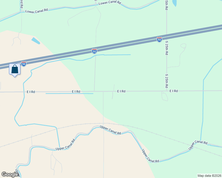 map of restaurants, bars, coffee shops, grocery stores, and more near 2419 East I Road in Ballantine