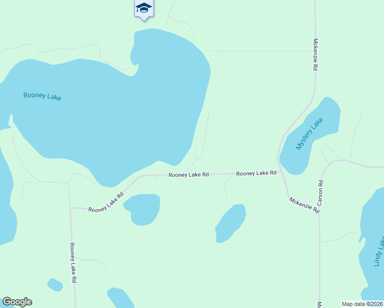 map of restaurants, bars, coffee shops, grocery stores, and more near 28843 Rooney Lake Road in Spooner