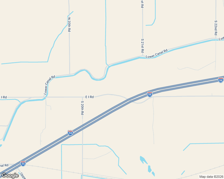 map of restaurants, bars, coffee shops, grocery stores, and more near 2055 East I Road in Ballantine