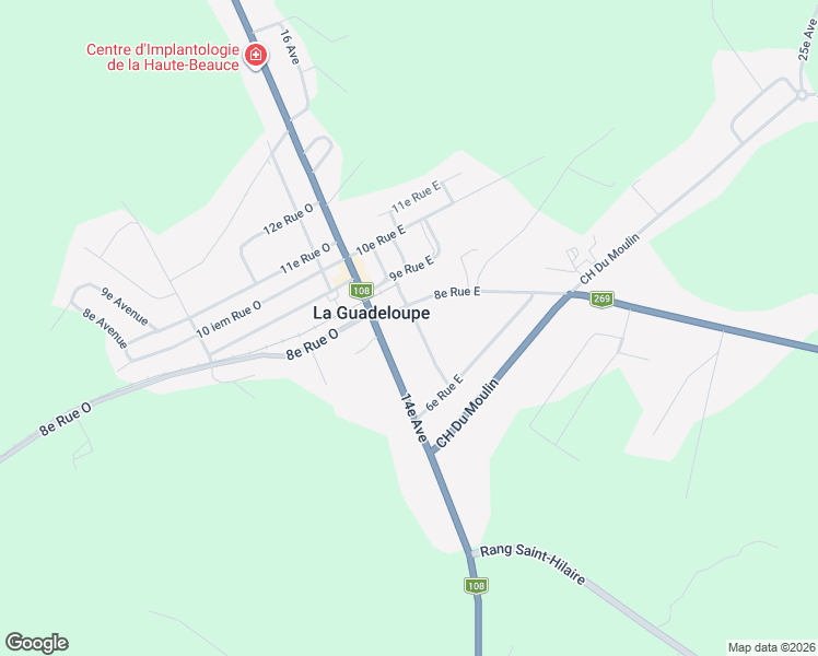 map of restaurants, bars, coffee shops, grocery stores, and more near 361 15e Avenue in La Guadeloupe