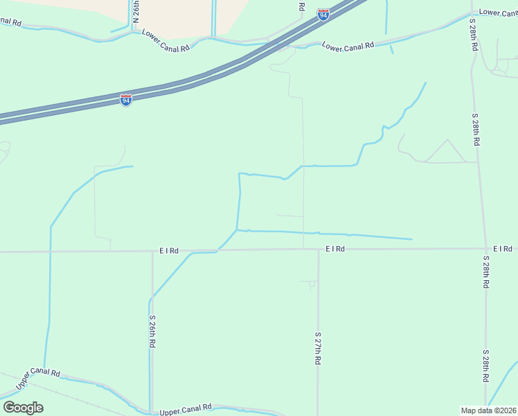 map of restaurants, bars, coffee shops, grocery stores, and more near 2422 South 27th Road in Ballantine