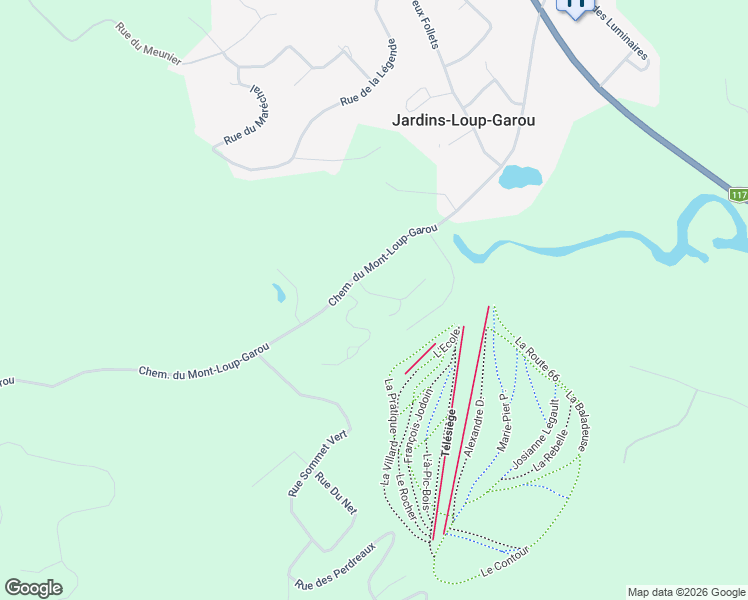 map of restaurants, bars, coffee shops, grocery stores, and more near 3300 Rue du Versant in Sainte-Adèle
