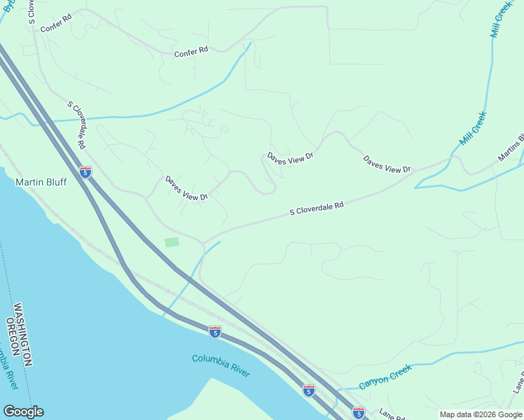 map of restaurants, bars, coffee shops, grocery stores, and more near 300 Daves View Drive in Kalama