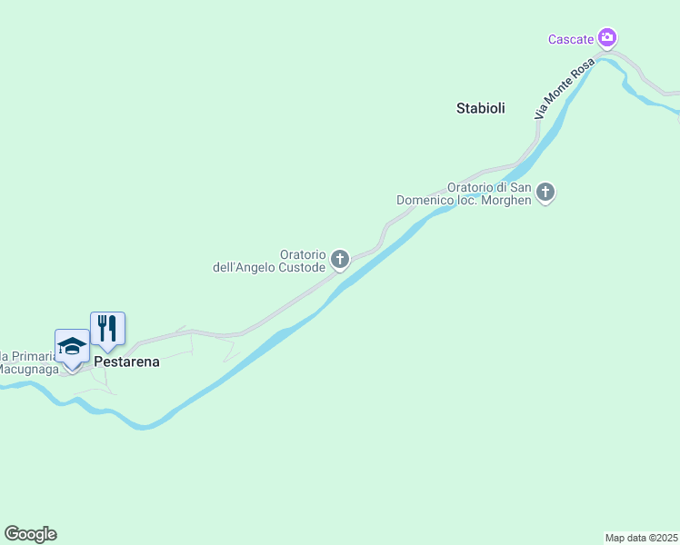 map of restaurants, bars, coffee shops, grocery stores, and more near 504 Via Monte Rosa in Provincia del Verbano-Cusio-Ossola