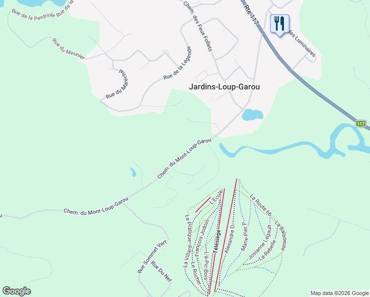 map of restaurants, bars, coffee shops, grocery stores, and more near 475 Chemin du Mont-Loup-Garou in Sainte-Adã¨Le
