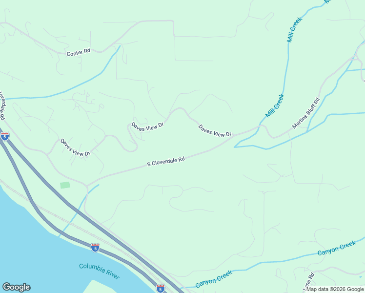 map of restaurants, bars, coffee shops, grocery stores, and more near 318 Daves View Dr in Kalama