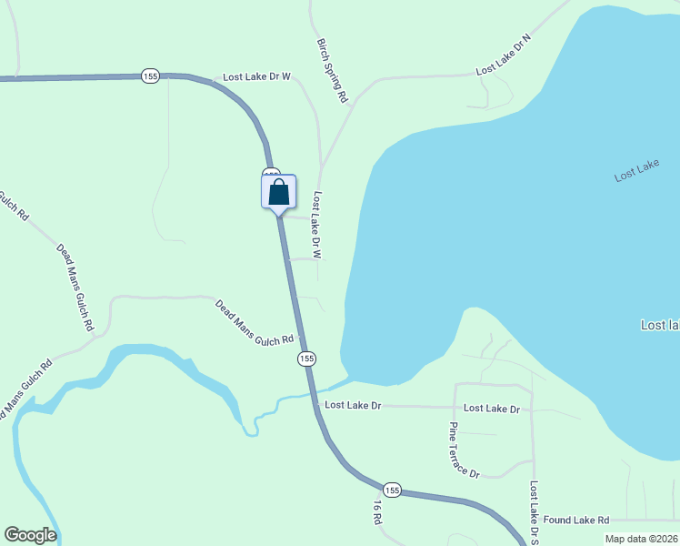 map of restaurants, bars, coffee shops, grocery stores, and more near 2352 Lost Lake Dr W in St Germain