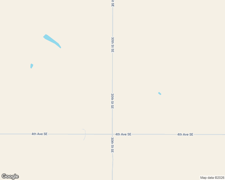 map of restaurants, bars, coffee shops, grocery stores, and more near 372 30th Street Southeast in Thunder Hawk