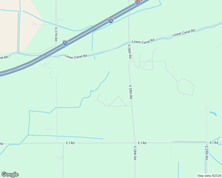 map of restaurants, bars, coffee shops, grocery stores, and more near 2466 South 28th Road in Ballantine