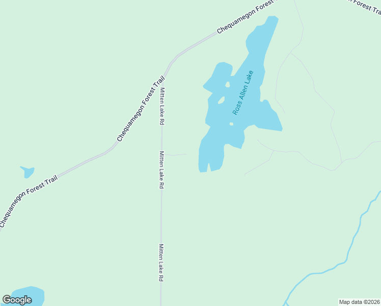 map of restaurants, bars, coffee shops, grocery stores, and more near 2434 Mitten Lake Road in Lac du Flambeau
