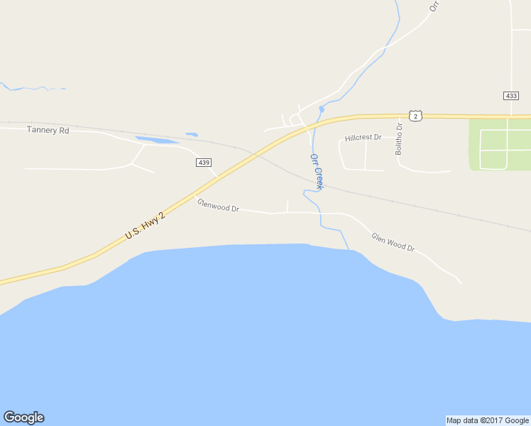 map of restaurants, bars, coffee shops, grocery stores, and more near 1919 Glenwood Drive in Manistique