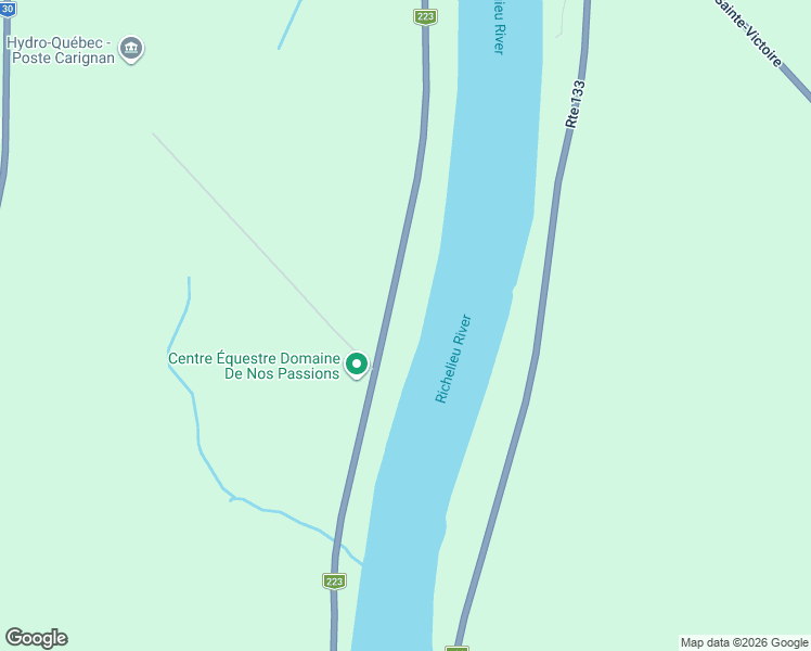 map of restaurants, bars, coffee shops, grocery stores, and more near 16750 Chemin Saint-Roch in Sorel-Tracy