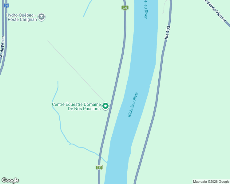 map of restaurants, bars, coffee shops, grocery stores, and more near 16750 Chemin Saint-Roch in Sorel-Tracy