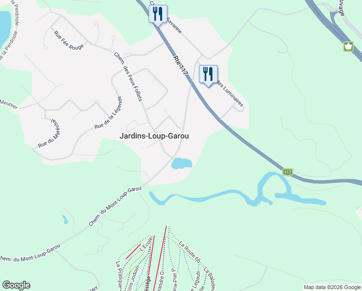 map of restaurants, bars, coffee shops, grocery stores, and more near 244 Chemin du Mont-Loup-Garou in Sainte-Adèle