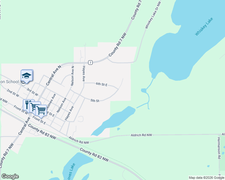 map of restaurants, bars, coffee shops, grocery stores, and more near 505 6th Street in Brandon