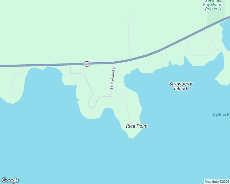 map of restaurants, bars, coffee shops, grocery stores, and more near East Rice Row in De Tour Village